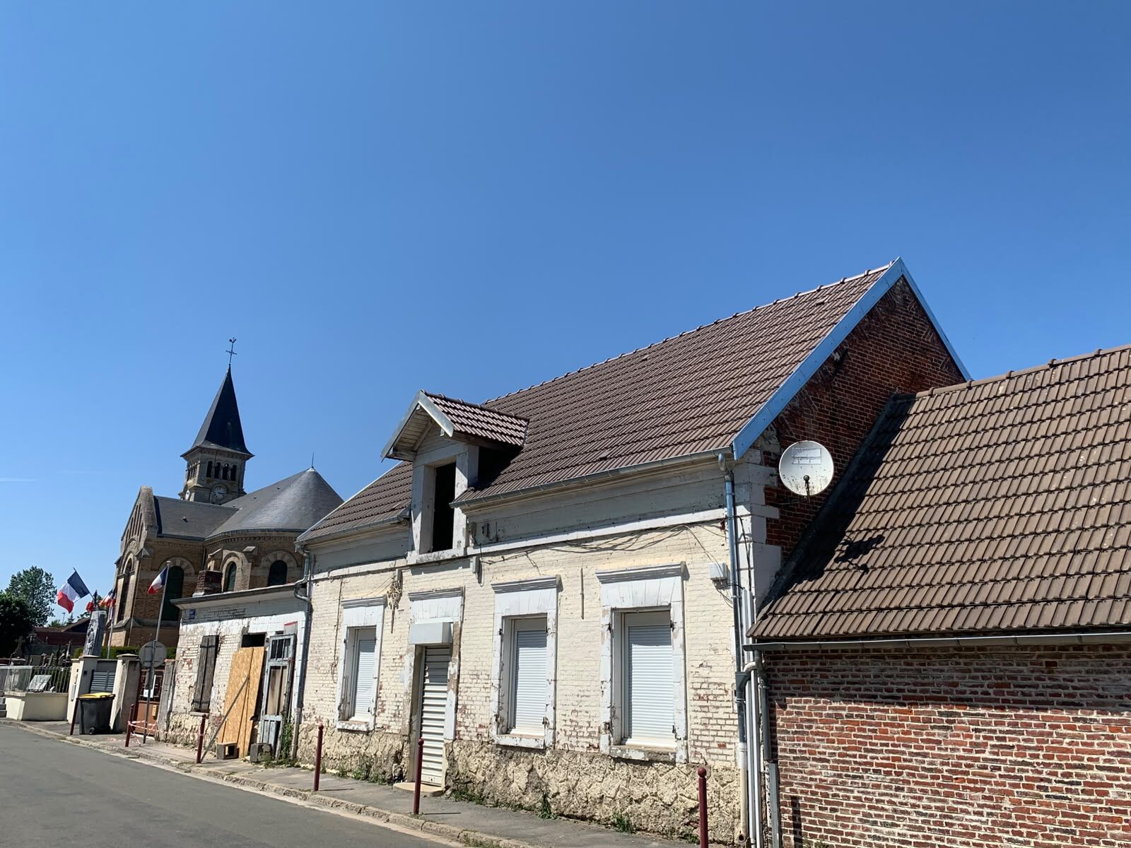 Toiture refaite en cœur de village